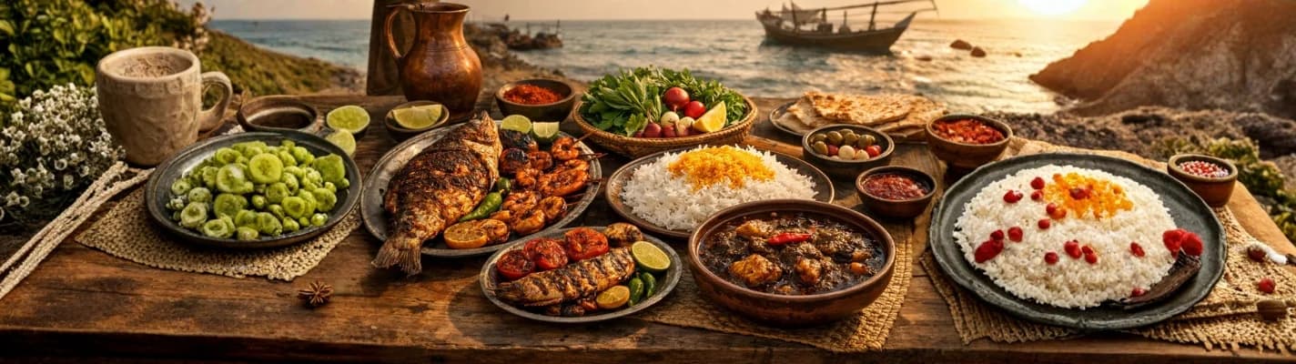 غذاهای محلی و رستوران‌های عسلویه | راهنمای کامل غذاهای جنوب